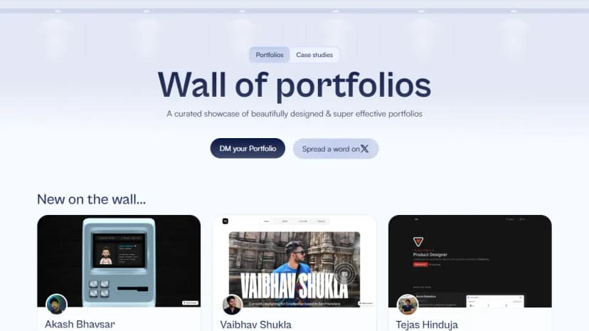 Wall of Portfolios